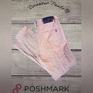 Rocawear Y2K Men's Slim Fit Stretch Reaction Pants Beige/Brown Size 34x32​​